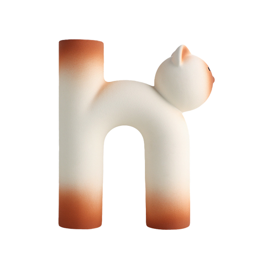 Momo Cat Shaped Matte Ceramic Vase Collection