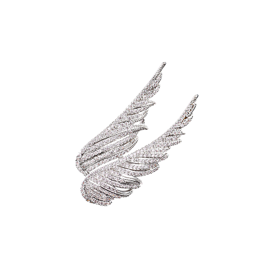 The Angel’s Plume | Crystal Feather Brooch