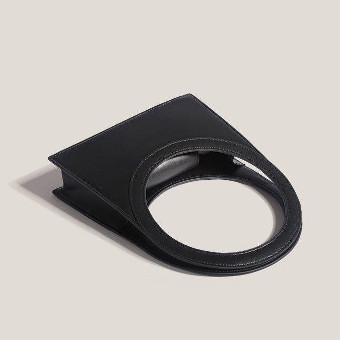 Minimalist Ring Frame Top-Handle Bag