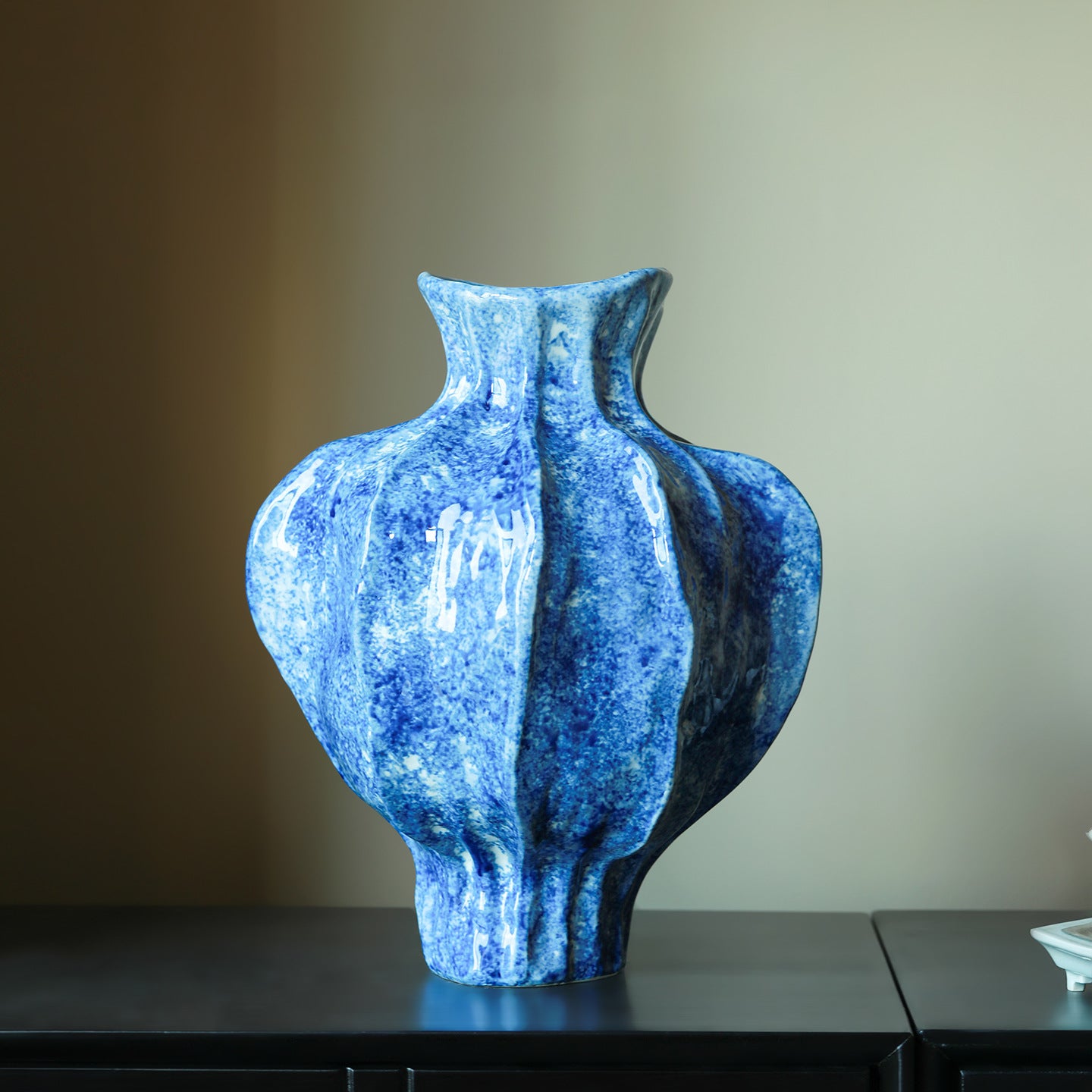 Indigo Glaze Jingdezhen Ceramic Vase