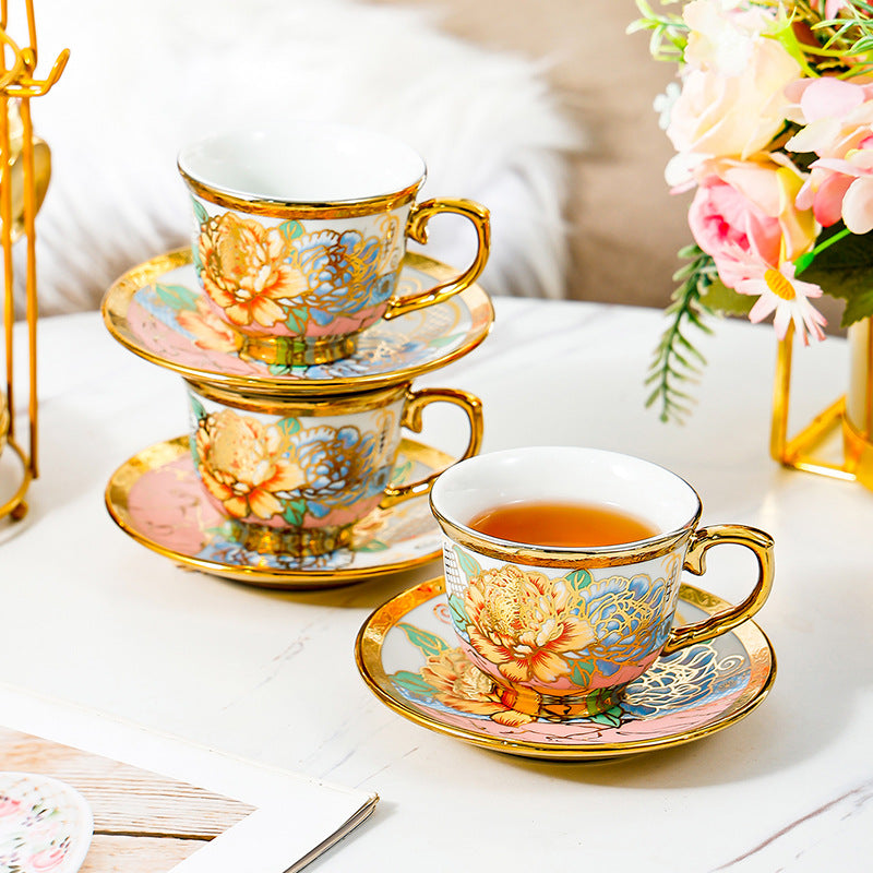 Haute Vintage Gilded Porcelain Tea & Coffee Service Set