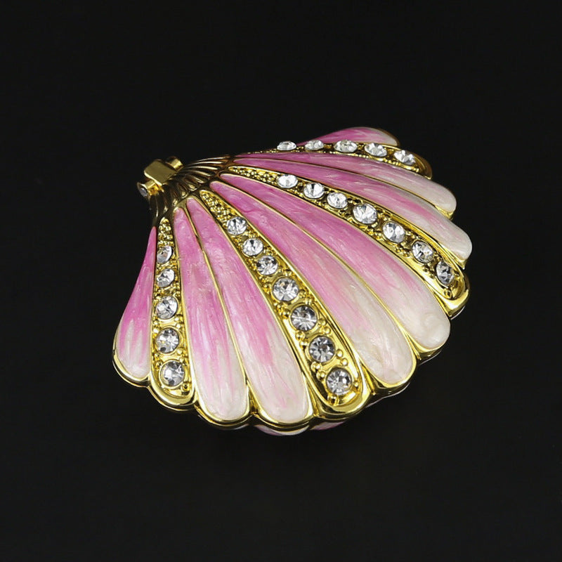 Enamel Shell Trinket Box
