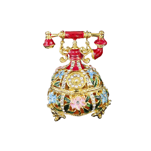 Ornate Vintage Telephone Jewelry Casket