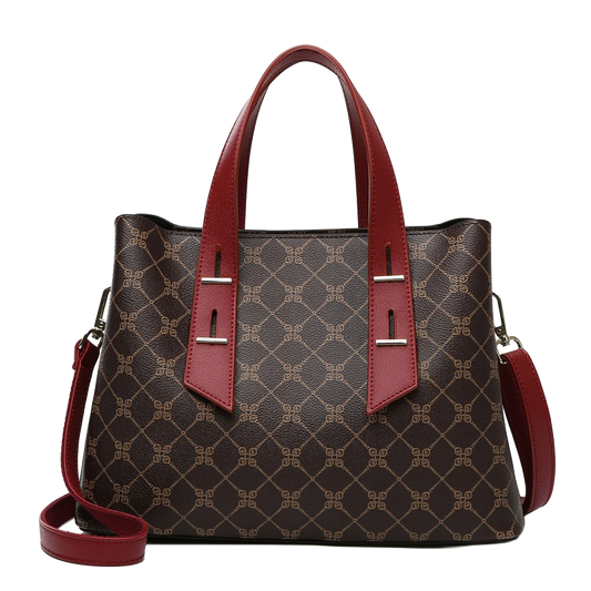 Monogram Contrast Satchel