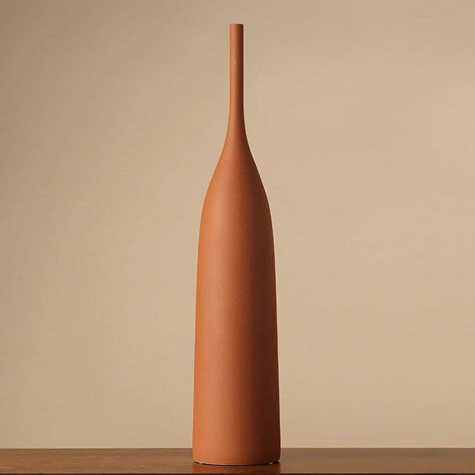 Kora Ribbed Artisanal Ceramic Vase Collection