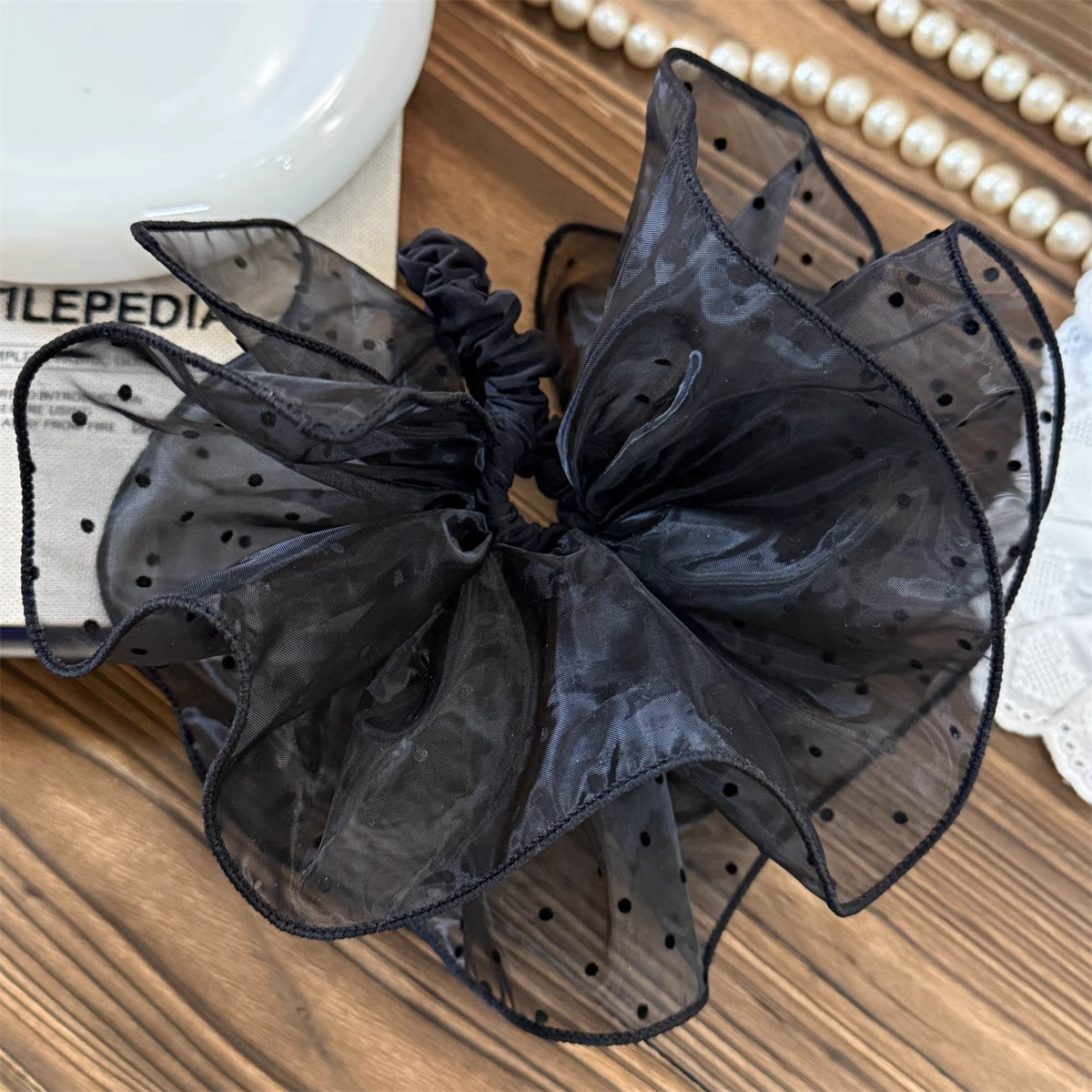 Stardot Tulle Scrunchie