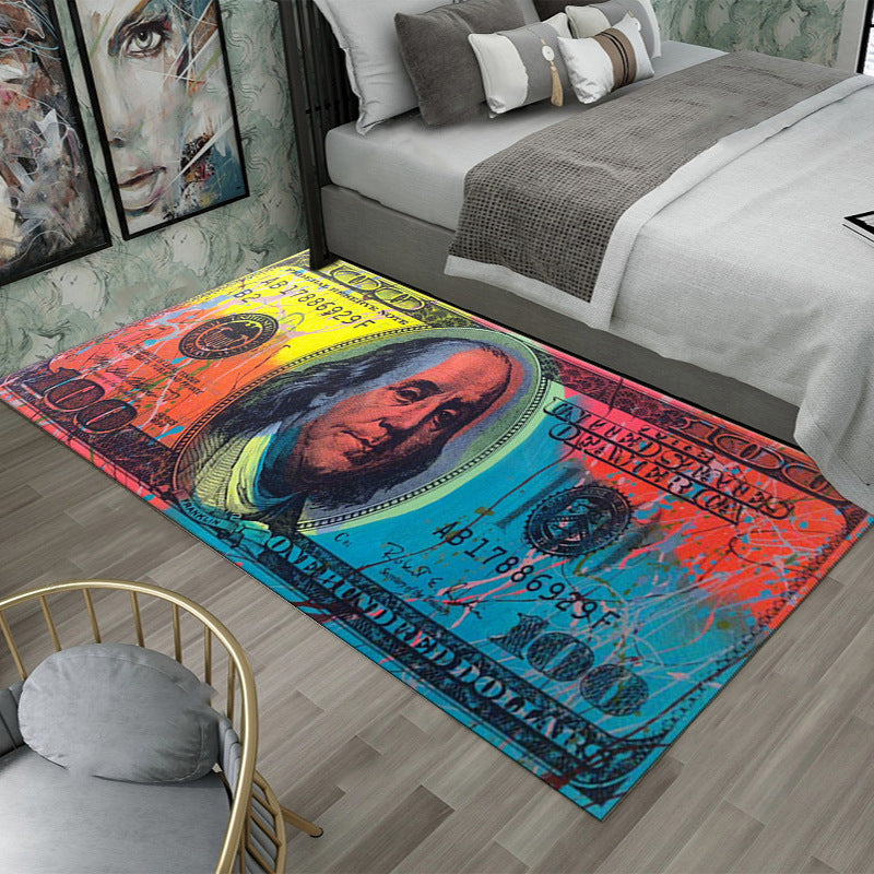 Franklin $100 Note Crystal Velvet Rug Collection