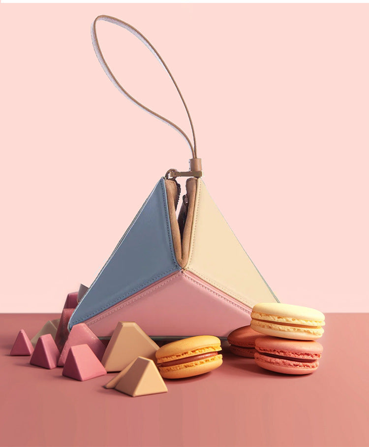 Patchwork Triangle Foldover Bag