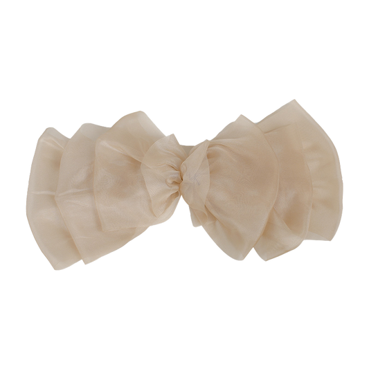 Oversized Chiffon Bow Barrette