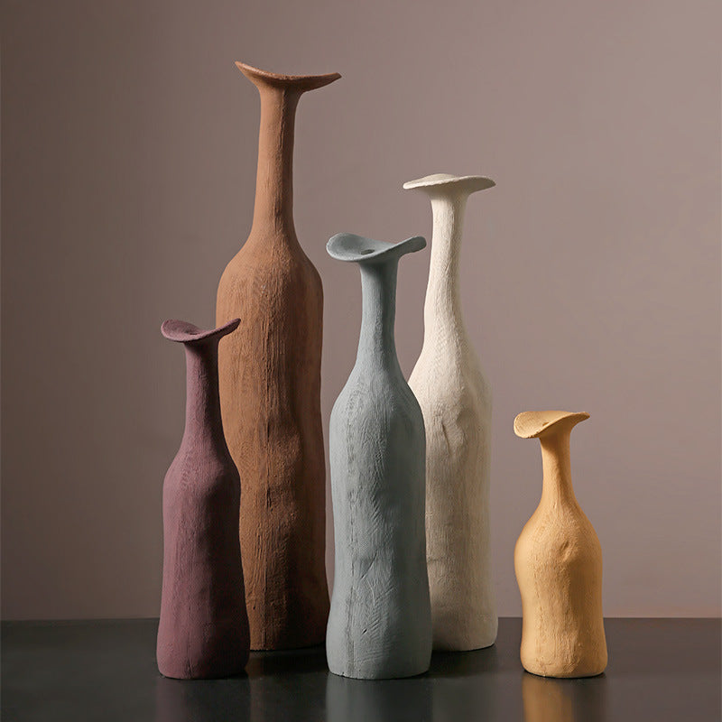 Orla Artisanal Hand-Sculpted Ceramic Vase Collection