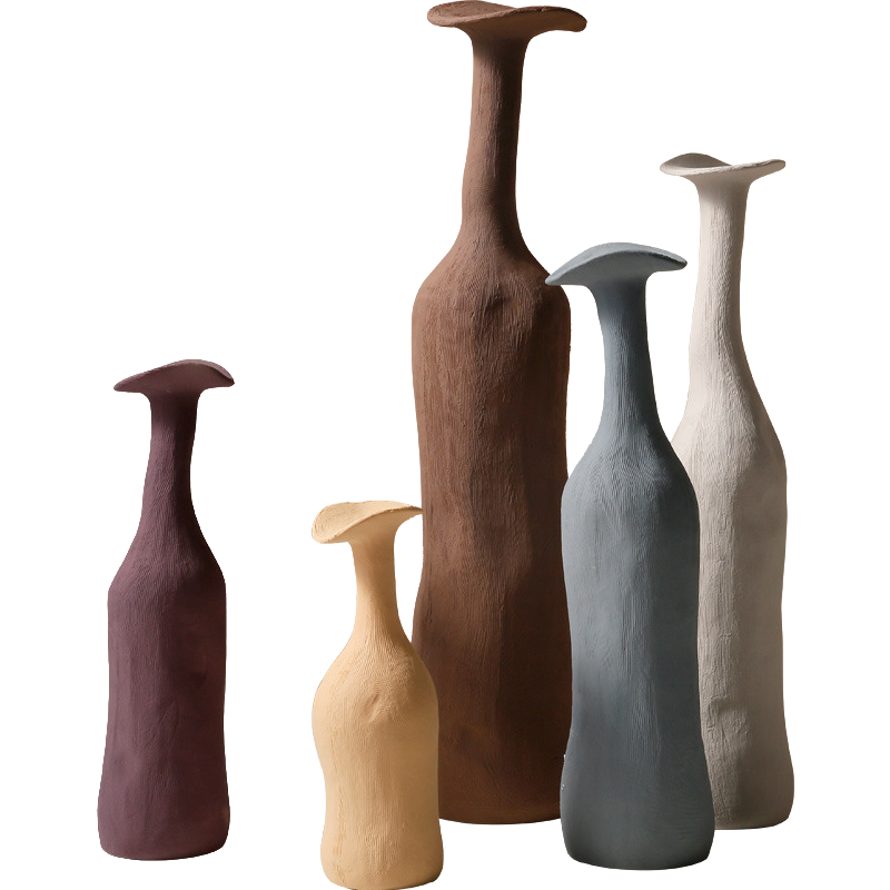 Orla Artisanal Hand-Sculpted Ceramic Vase Collection