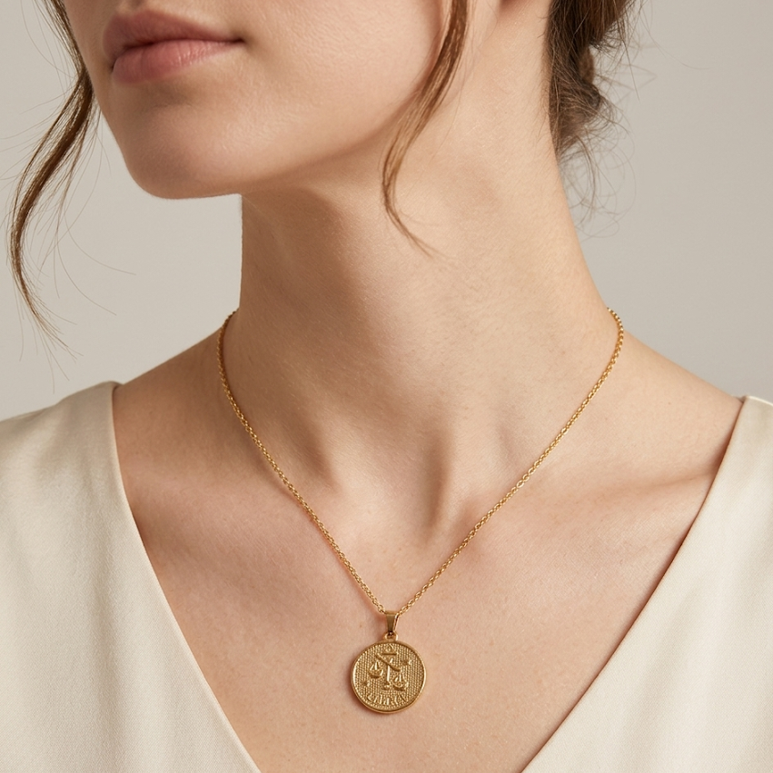The Astral Medallion | Vintage Zodiac Pendant Necklace