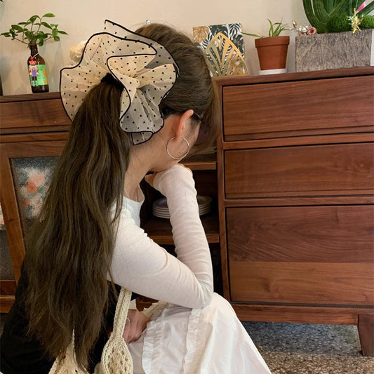 Stardot Tulle Scrunchie