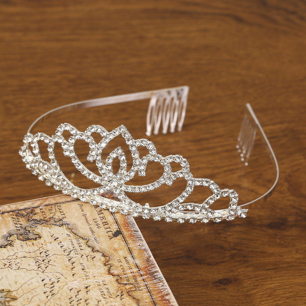 The Luminous Reign Collection | Sculpted Crystal Tiara Comb