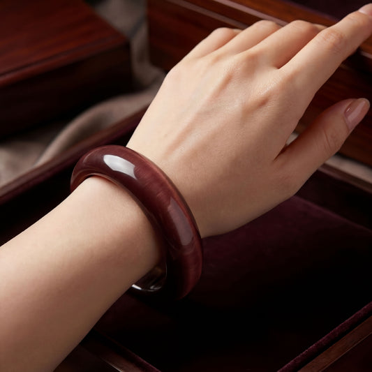 The Ember Echo | Russet Jasper Bangle