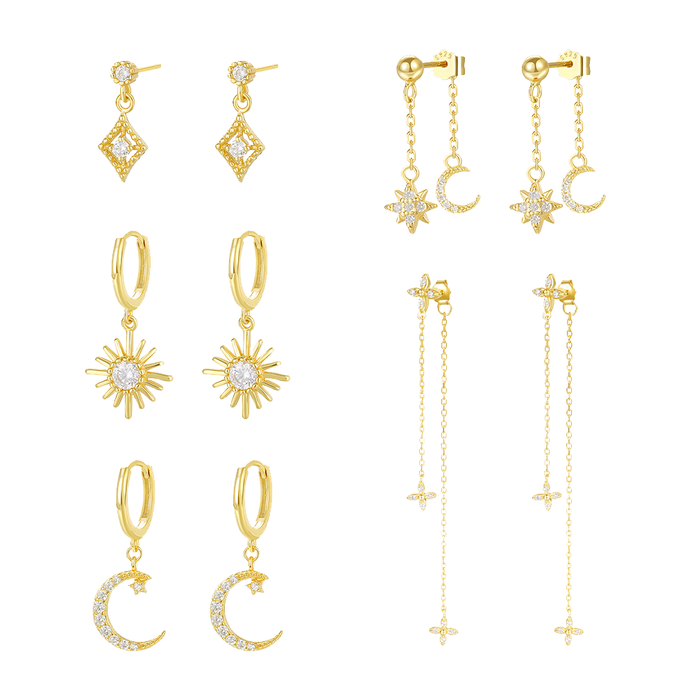 The Solstice Symphony | Celestial Ear Stacking Set