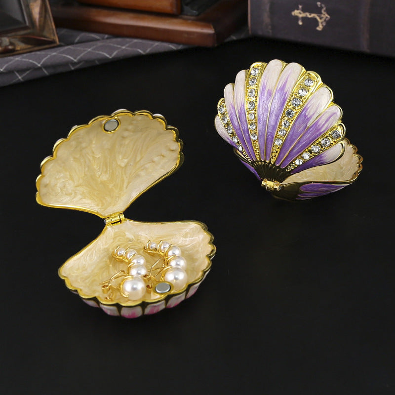 Enamel Shell Trinket Box