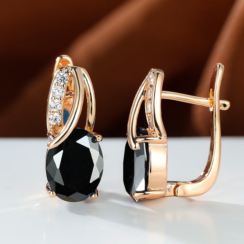 Luminesce Oval Crystal Drop Earrings Collection