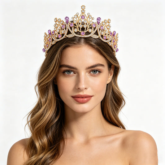The Regal Baroque | Royal Crystal Bridal Tiara Collection