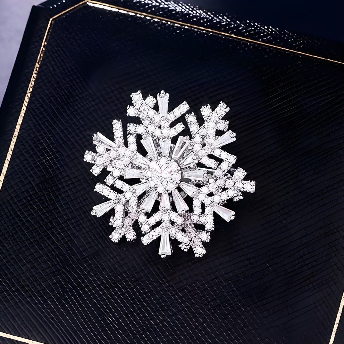 The Fortune Flake | Luminous Rotating Brooch