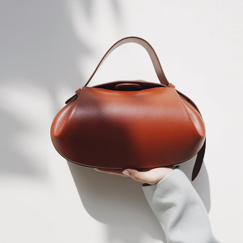 Soft Rounded Leather Bag