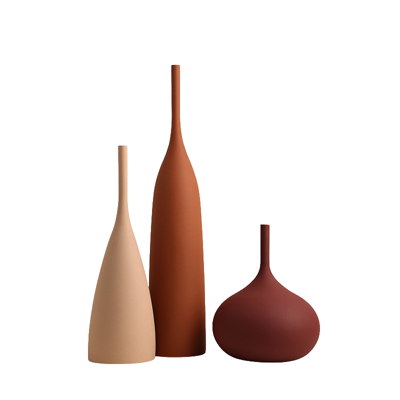 Kora Ribbed Artisanal Ceramic Vase Collection
