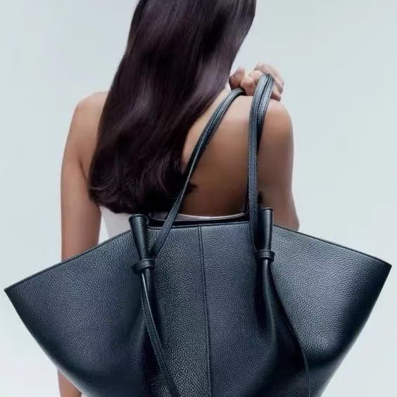 Drawstring Wing Silhouette Tote