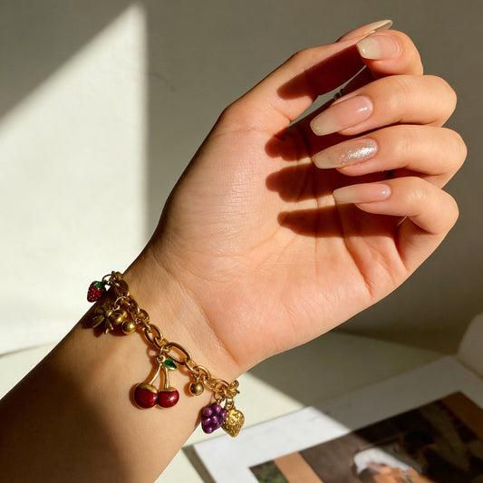 The Orchard Charm | Fruit & Bow Bracelet