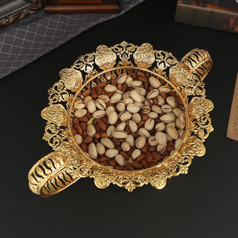 Filigree Crystal-Top Lidded Snack & Confectionery Holder