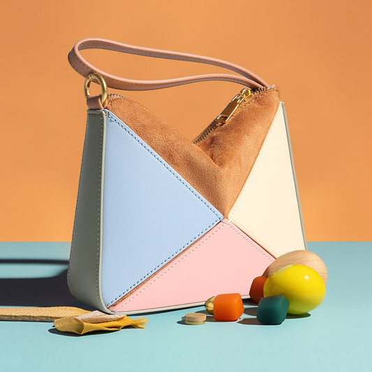 Patchwork Triangle Foldover Bag