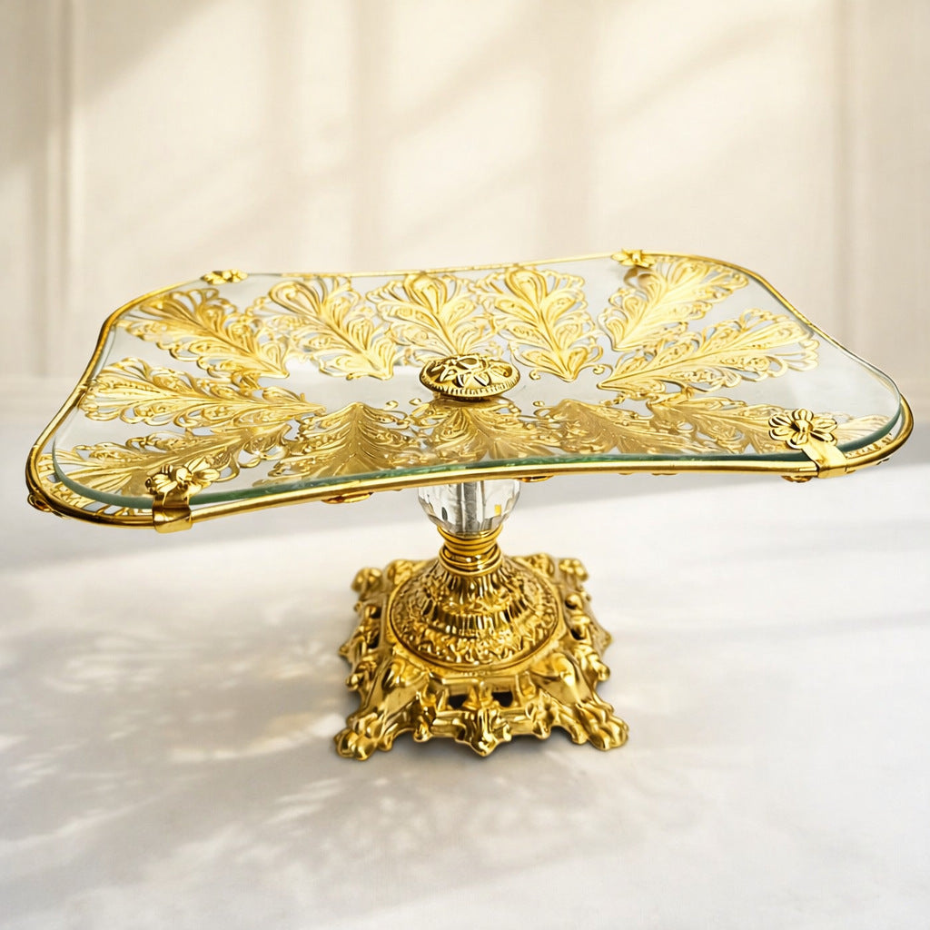 Luxury Gold Trim Dessert & Fruit Platter