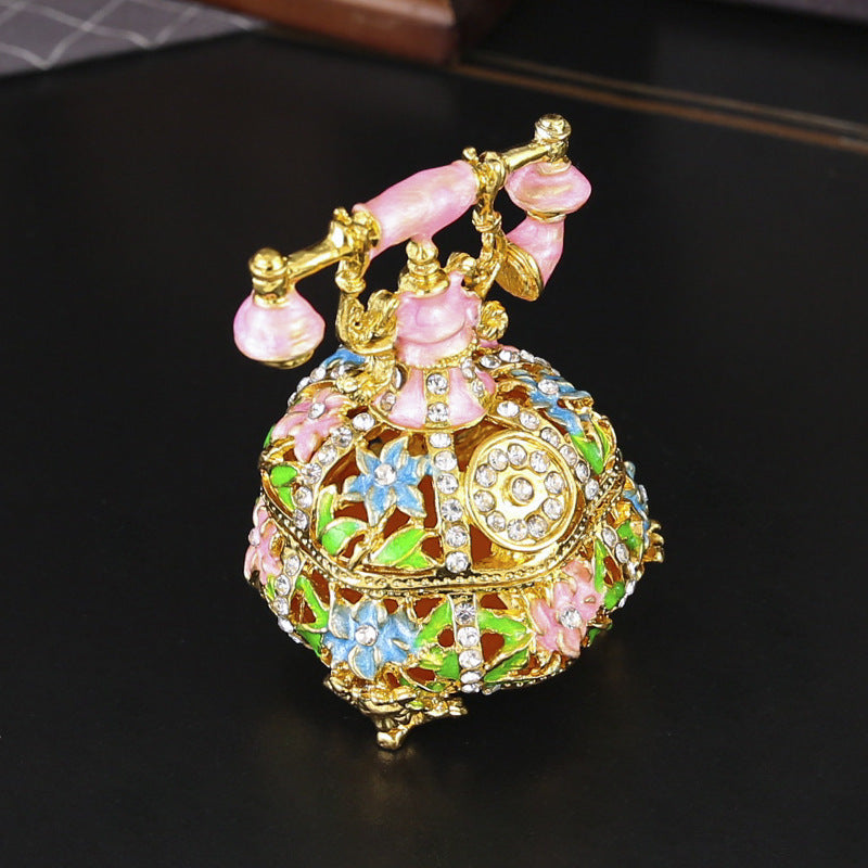 Ornate Vintage Telephone Jewelry Casket