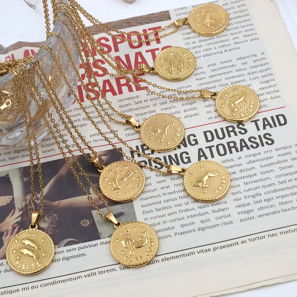The Astral Medallion | Vintage Zodiac Pendant Necklace