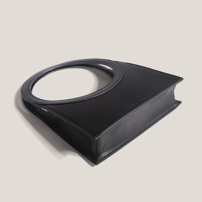 Minimalist Ring Frame Top-Handle Bag