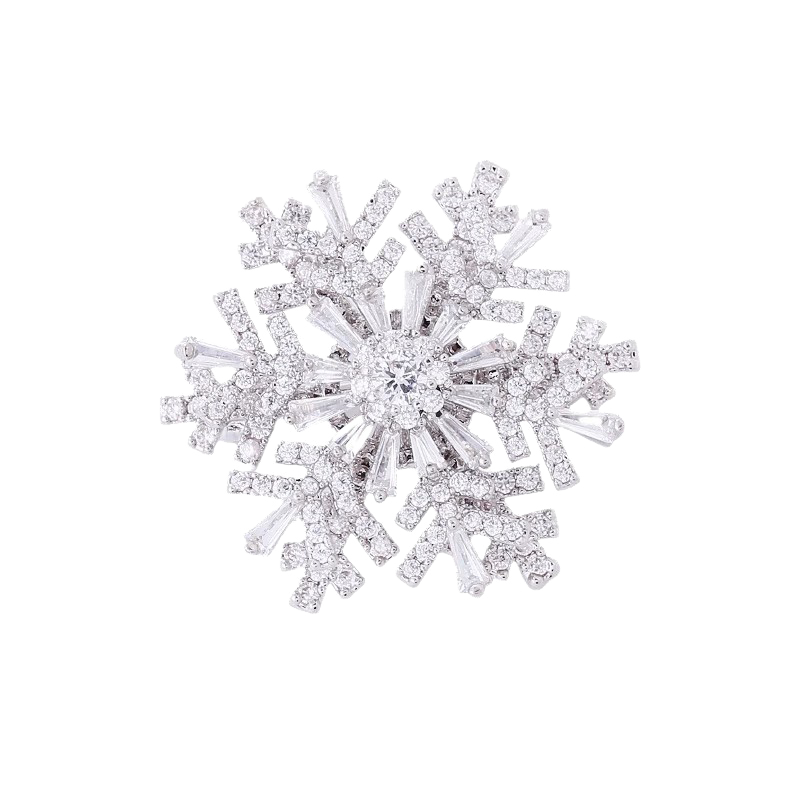 The Fortune Flake | Luminous Rotating Brooch