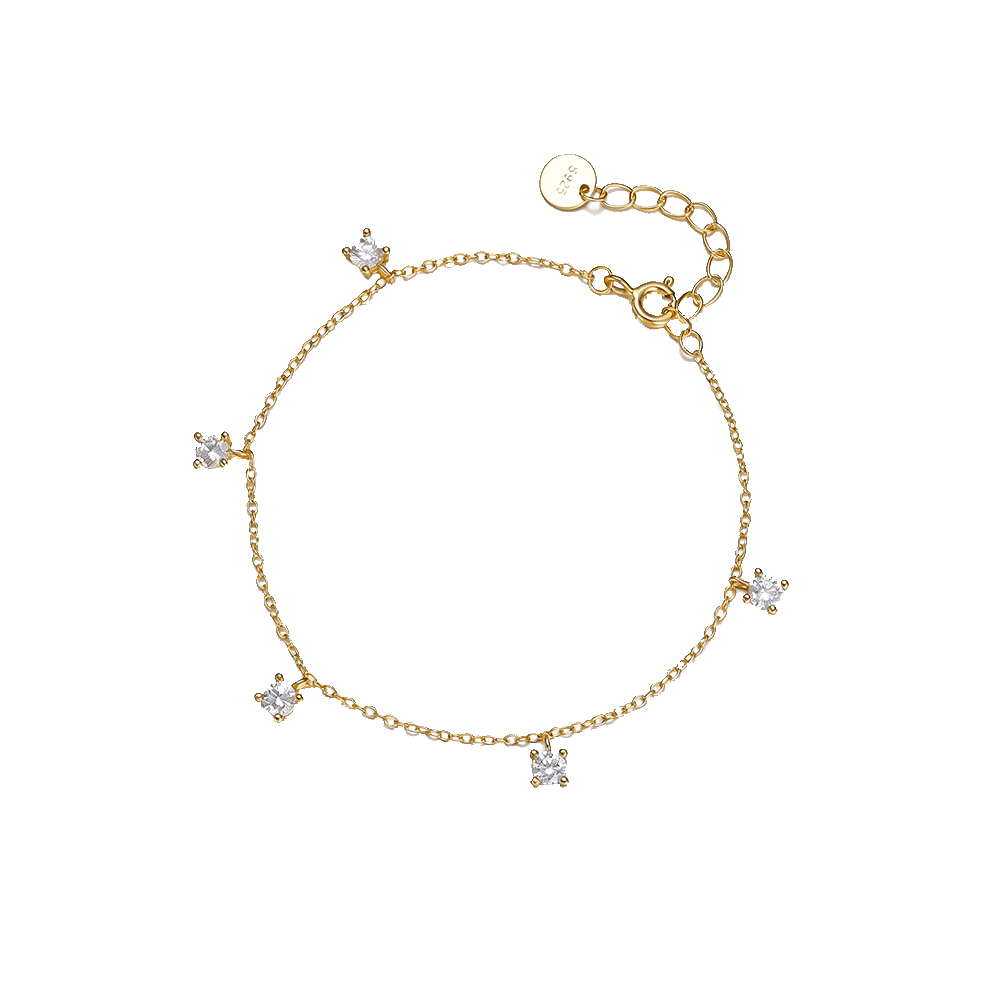 The Stellar Droplet | Five-Stone Station Bracelet