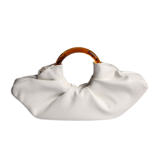 Tortoise Gathered Dumpling Bag