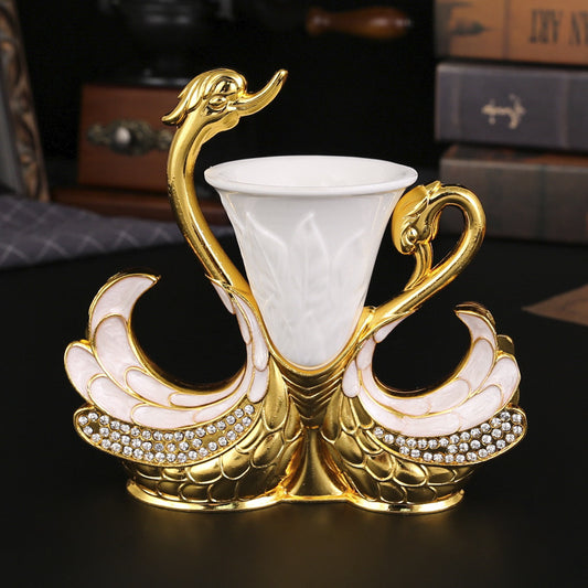 Regal Swan Dessert Utensil Caddy Set
