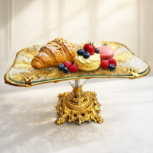 Luxury Gold Trim Dessert & Fruit Platter
