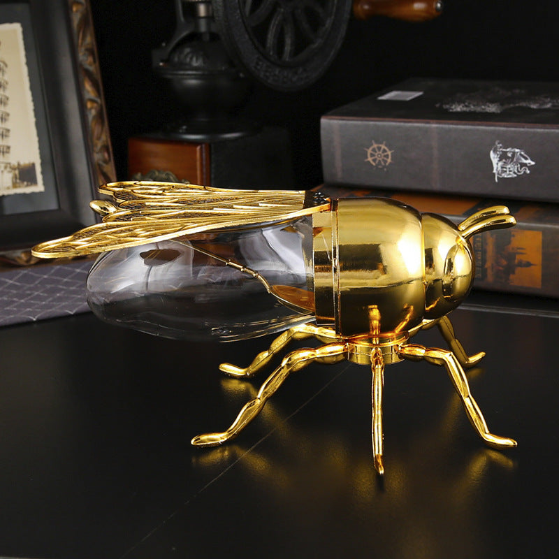 Exquisite Gilded Bee Kitchen Spice & Condiment Canister