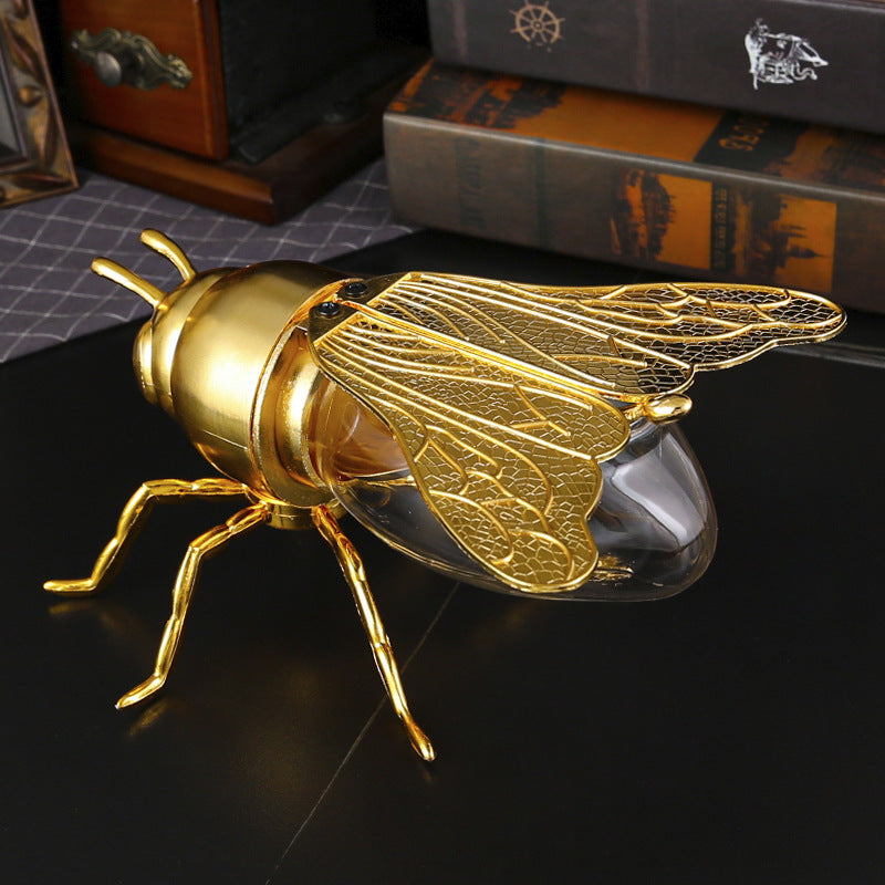 Exquisite Gilded Bee Kitchen Spice & Condiment Canister
