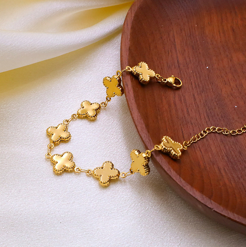 The Serendipity Talisman | Titanium Quatrefoil Necklace