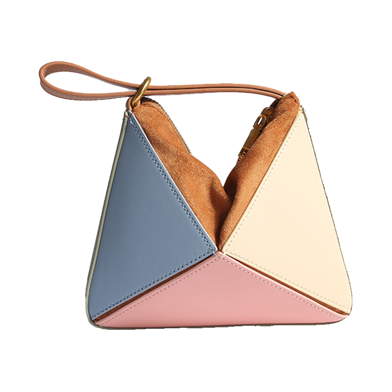 Patchwork Triangle Foldover Bag