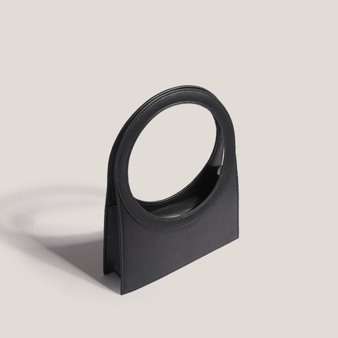 Minimalist Ring Frame Top-Handle Bag
