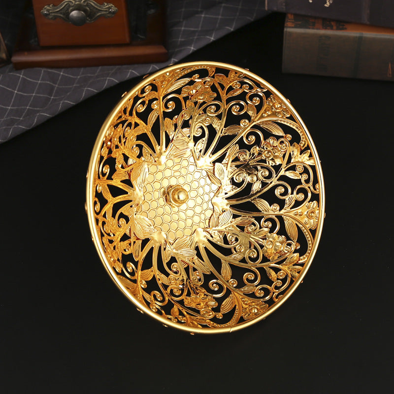 Filigree Crystal-Top Lidded Snack & Confectionery Holder