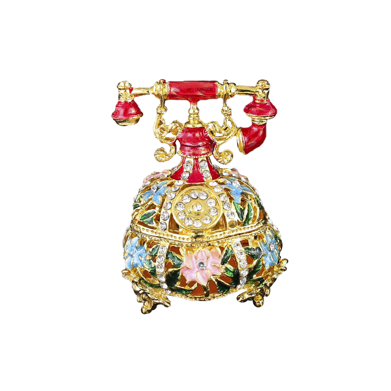 Ornate Vintage Telephone Jewelry Casket