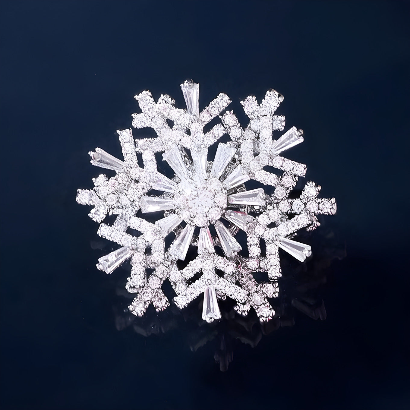 The Fortune Flake | Luminous Rotating Brooch