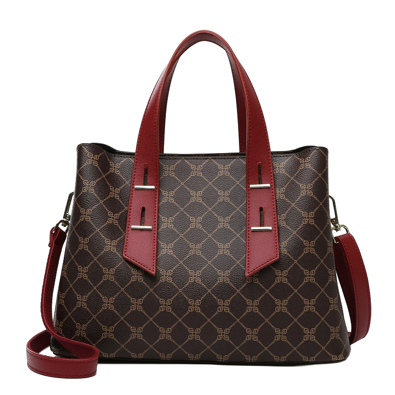 Monogram Contrast Satchel