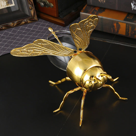 Exquisite Gilded Bee Kitchen Spice & Condiment Canister