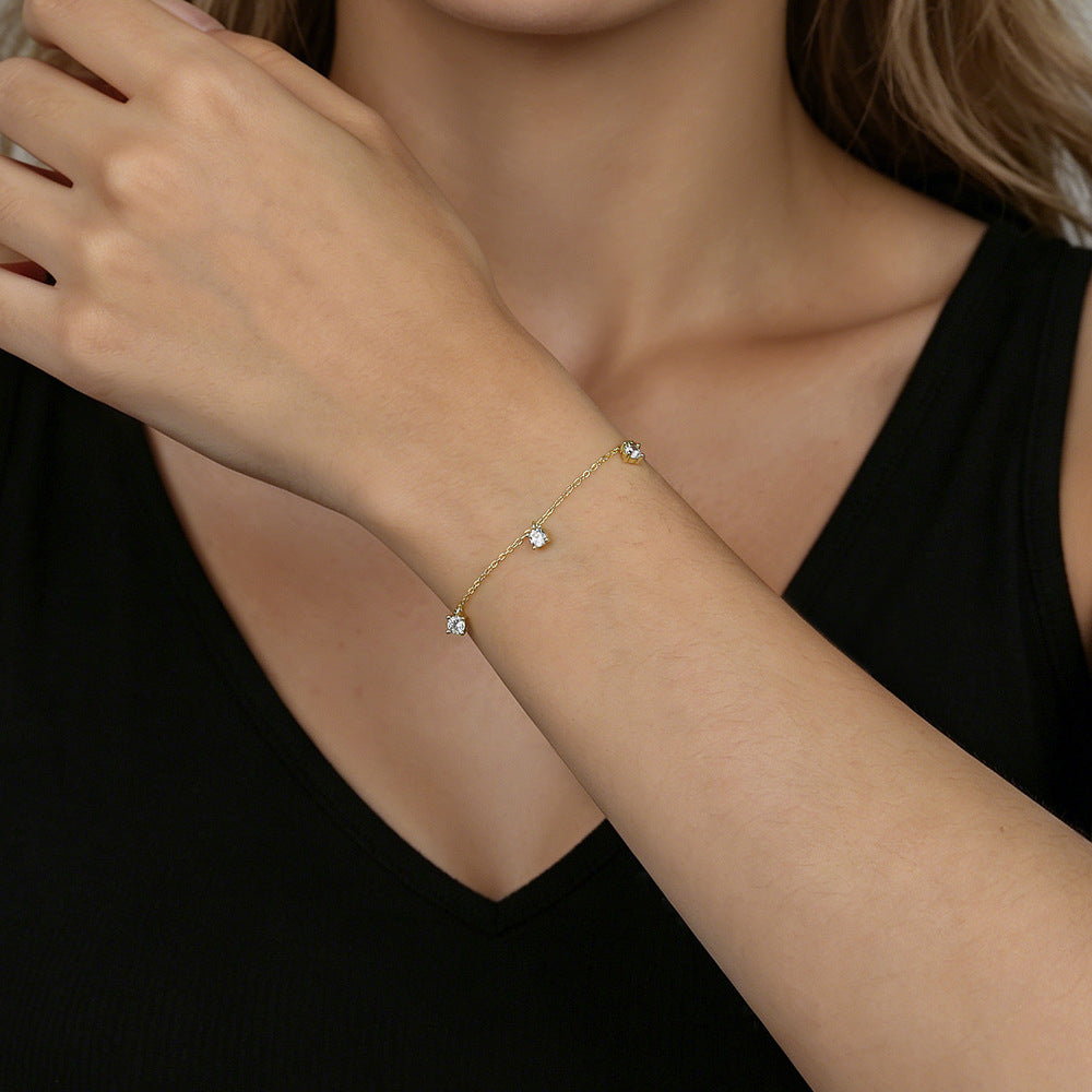 The Stellar Droplet | Five-Stone Station Bracelet